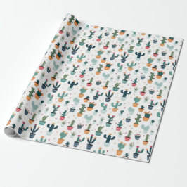 Desert Vibes: Cactus-Thned Wrapping Papper av Vint Presentpapper