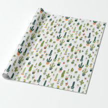 Desert Vibes: Cactus-Thned Wrapping Papper av Vint