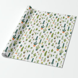 Desert Vibes: Cactus-Thned Wrapping Papper av Vint Presentpapper