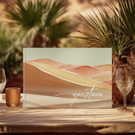 Desert Vibes Ligcape Cactus Motif Bröllop ID1019 Gästböcker