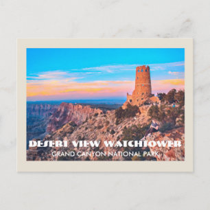 Desert View Watchtower Grand Canyon National Park Vykort