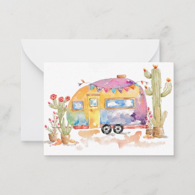 Desert Wanderlust Greeting Card Anteckningskort (Framsida)