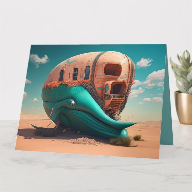 Desert whale house kort (Liten växt)