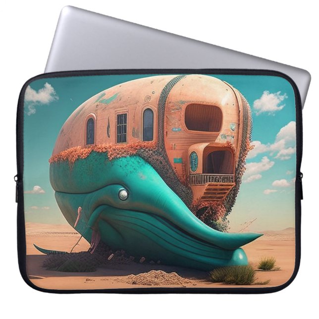 Desert whale house laptop fodral (Framsidan)