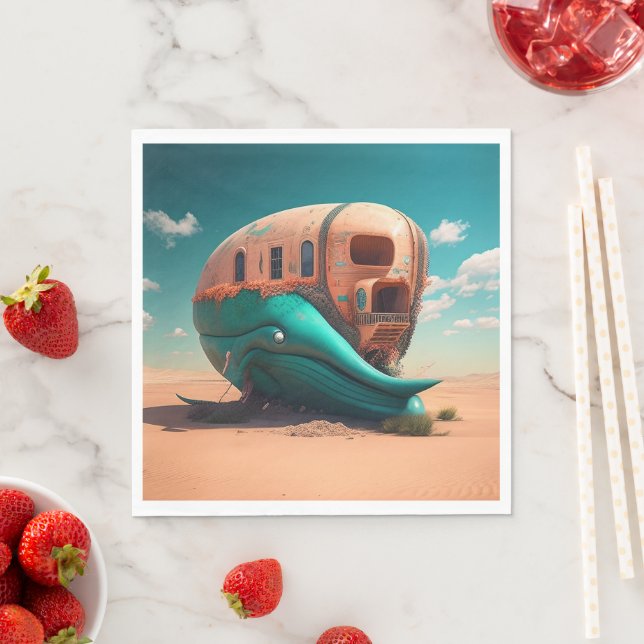 Desert Whale House Pappersservett (Insitu)