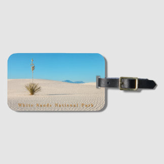 Desert White Sands Landscape and Yucca Bagagebricka