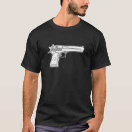 desertera för vapenskjutvapen för örn 50 den t-shirt