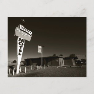 Deserterat motel vykort
