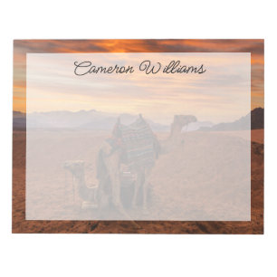 Deserts Bactrian Camel Egypten Sand Dune Anteckningsblock