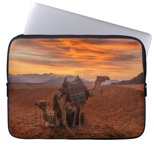 Deserts | Bactrian Camel Egypten Sand Dune Laptop Fodral (Framsidan)