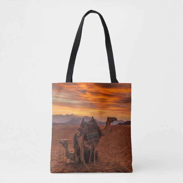 Deserts | Bactrian Camel Egypten Sand Dune Tygkasse (Framsida)