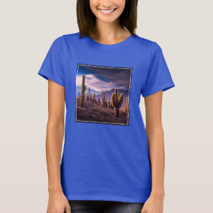 Deserts Cactus liggande Argentina T Shirt