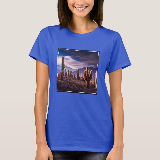 Deserts | Cactus liggande Argentina T Shirt (Framsida)