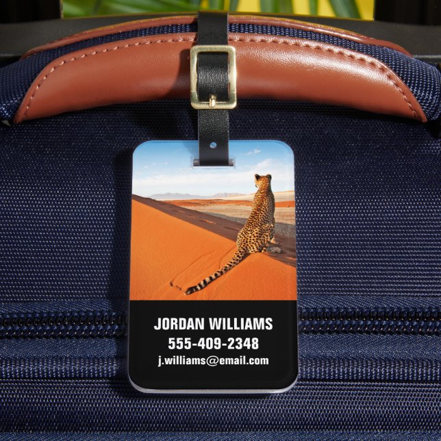 Deserts | Cheetah Savannah Desert Bagagebricka (Framsida Insitu 2)