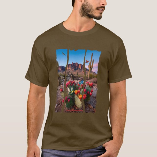 Desert's Dawning T Shirt (Framsida)