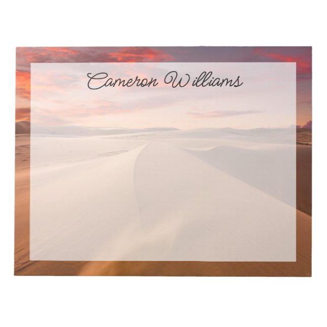 Deserts | Desert Förenade Arabemiraten Anteckningsblock (Framsida)