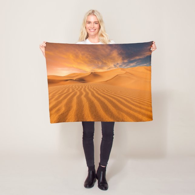 Deserts | Desert i Förenade Arabemiraten Fleecefilt (På plats)