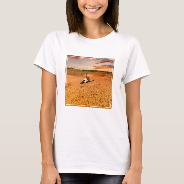 Deserts | Desert med Cow Skull T Shirt (Framsida)