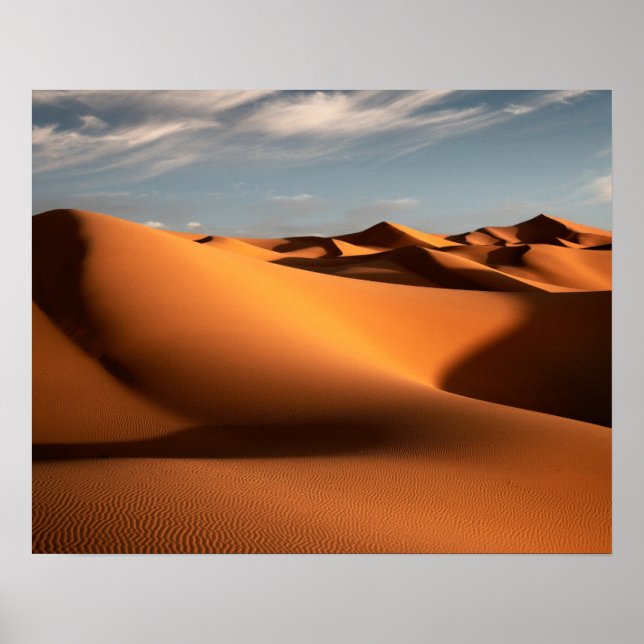 Deserts | Erg Chebbi Dunes Morocco Poster (Framsidan)