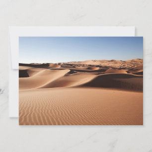 Deserts Förenade Arabemiraten Sand Dunes Tack Kort