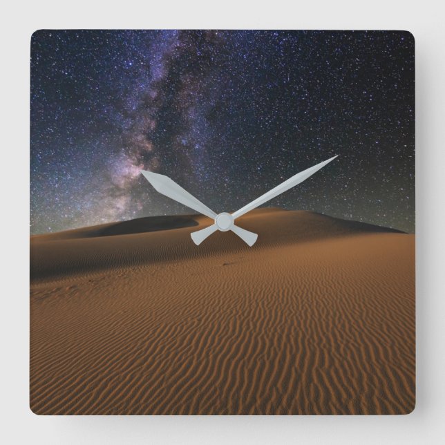Deserts | Gobi Desert, Mongolia Fyrkantig Klocka (Framsida)