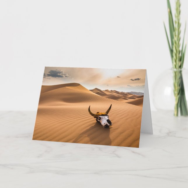 Deserts | Kow Skull Rippled Sand Dunes Kort (Framsida)