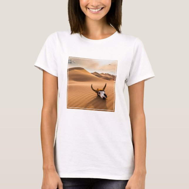 Deserts | Kow Skull Rippled Sand Dunes T Shirt (Framsida)
