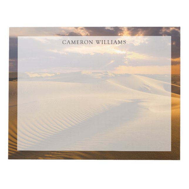 Deserts | Landskap i Sand Dunes Anteckningsblock (Framsida)