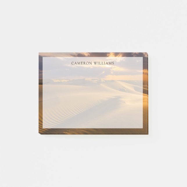 Deserts | Landskap i Sand Dunes Post-it Block (Framsida)