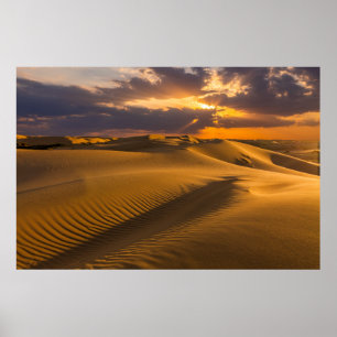 Deserts   Landskap i Sand Dunes Poster