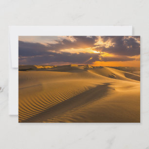 Deserts Landskap i Sand Dunes Tack Kort