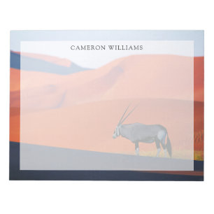 Deserts Namib Desert Oryx Anteckningsblock