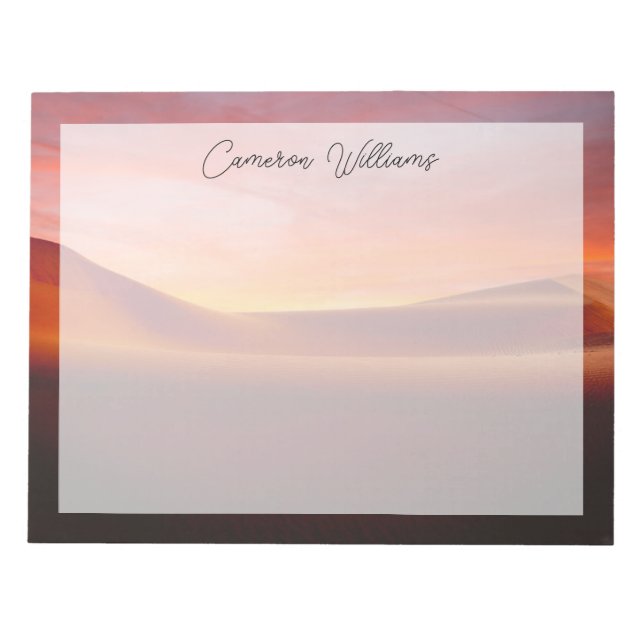 Deserts | Rolling Desert liggande Anteckningsblock (Framsida)