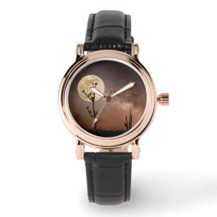 Deserts   Saguaro Cactus with Birds in Desert Armbandsur