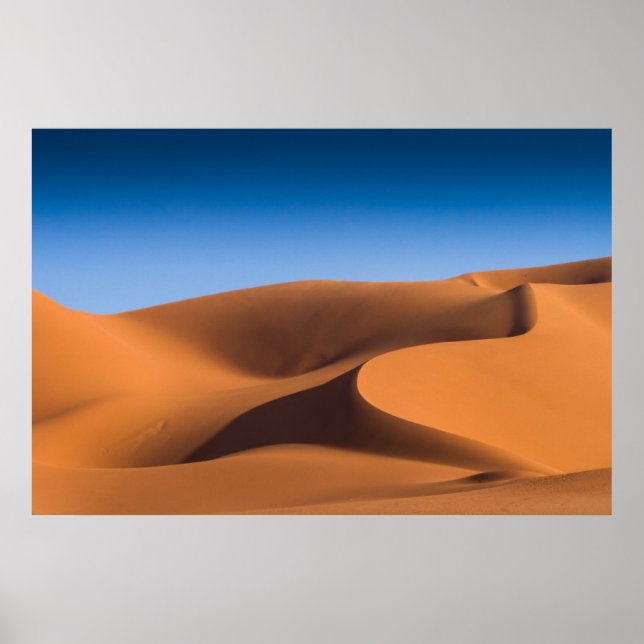 Deserts | Sand Dunes Near Illizi, södra Algeriet Poster (Framsidan)