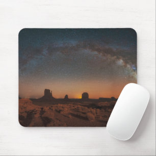 Deserts Starry Himlar över ett ökenlandskap Musmatta