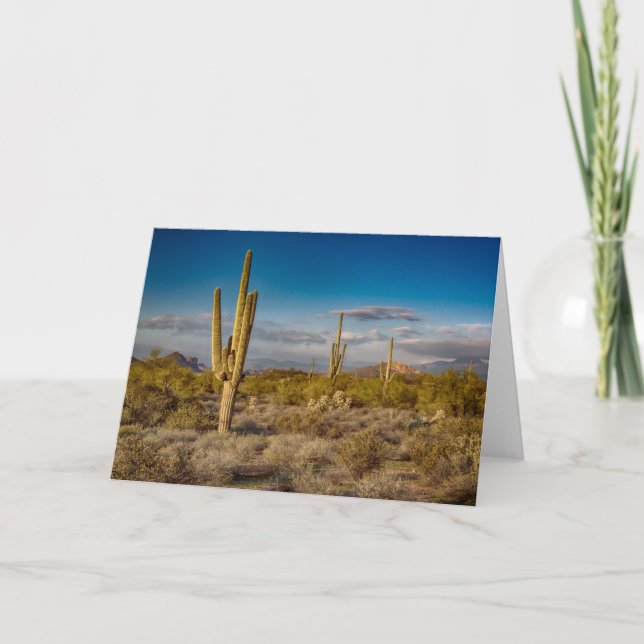Deserts | Superstition Mountains, Arizona Kort (Framsida)