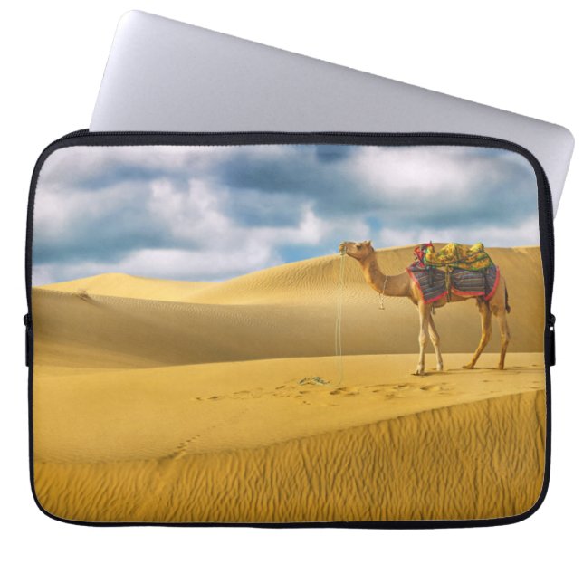Deserts | Thar Desert Rajasthan India Camel Laptop Fodral (Framsidan)