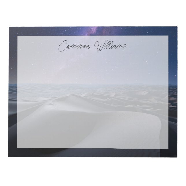 Deserts | Tomt kvartspartsdeert Abu Dhabi Anteckningsblock (Framsida)