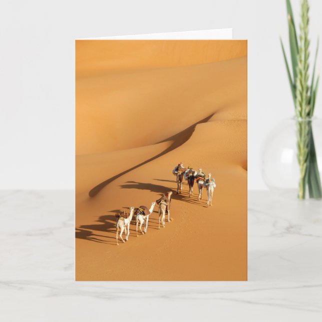 Deserts | Tuareg Walk med Camels Kort (Framsida)