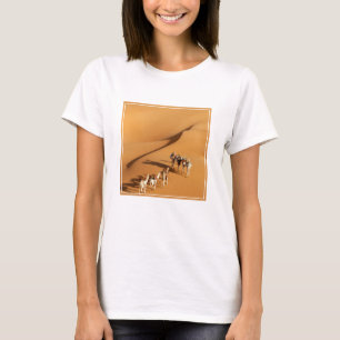 Deserts Tuareg Walk med Camels T Shirt