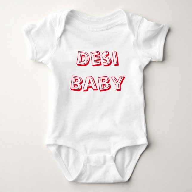 Desi Baby! (Indiska Baby!) T Shirt (Framsida)