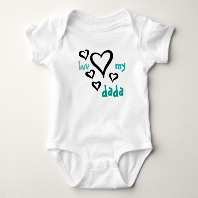 Desi baby - Luv min Dada 1 T Shirt (Framsida)