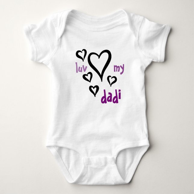 Desi baby - Luv min Dadi 1 T Shirt (Framsida)