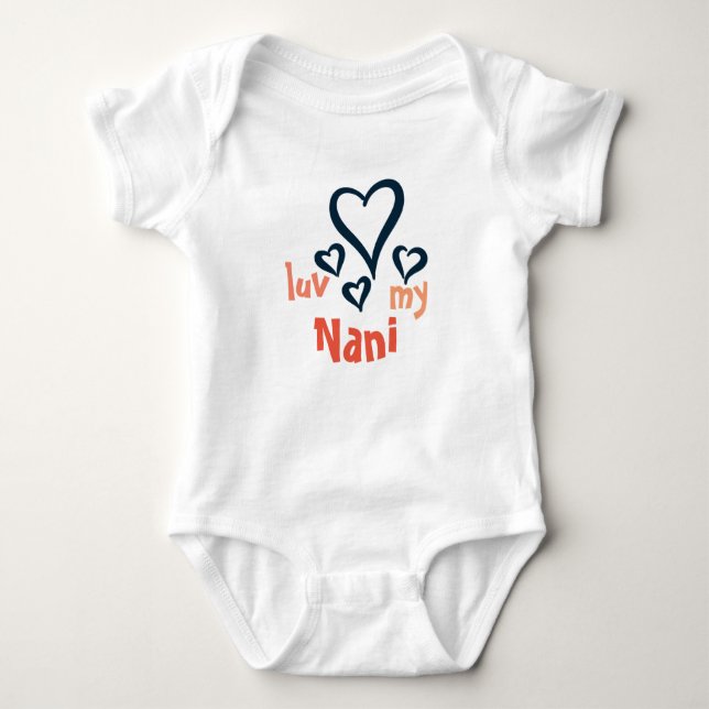Desi baby Onsie - Luv min Nani 1 T-shirt (Framsida)