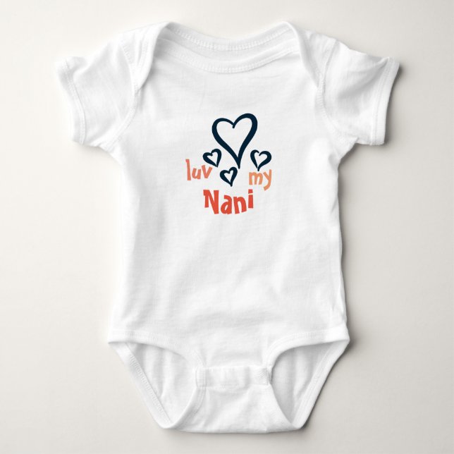 Desi baby Onsie - Luv min Nani 1 Tröja (Framsida)
