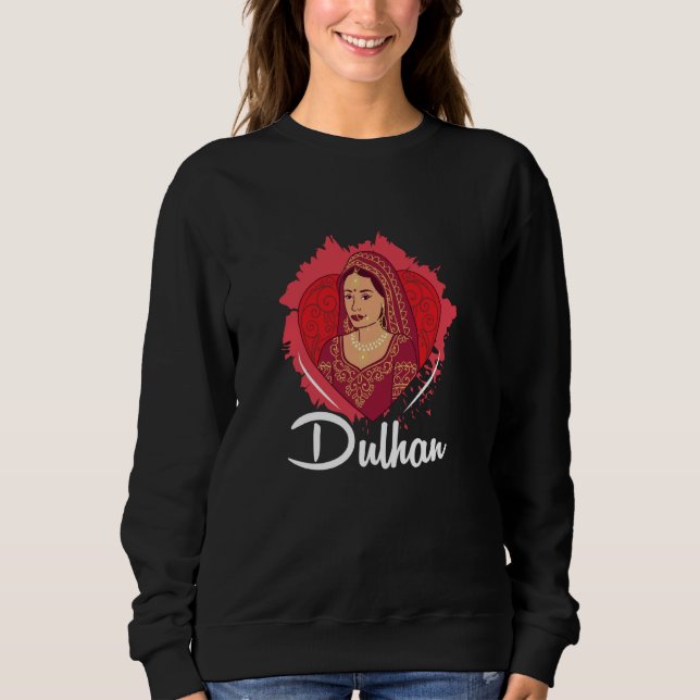 Desi Bröllop Bride Suppories South Asian Shaadi T Shirt (Framsida)