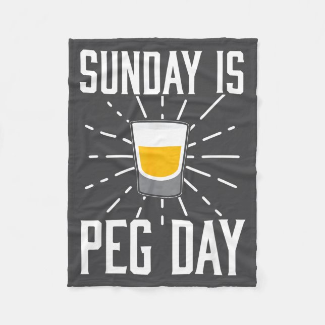 Desi Punjabi Funny Peg Day Sikh Quote Gift  Fleecefilt (Framsidan)