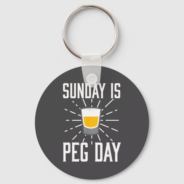 Desi Punjabi Funny Peg Day Sikh Quote Gift  Nyckelring (Framsida)