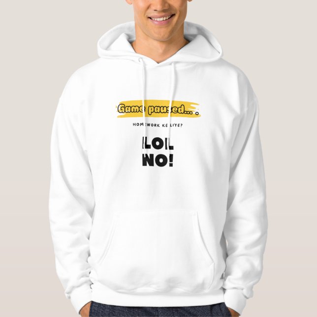 Desi Urdu Funny Design: Game is on! Hoodie (Framsida)